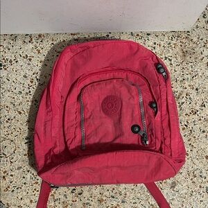 Kipling Cherry Red Backpack